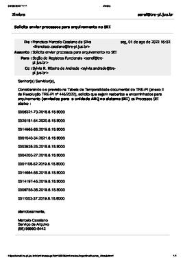 E-mail Serviço de Arquivo (1600138)